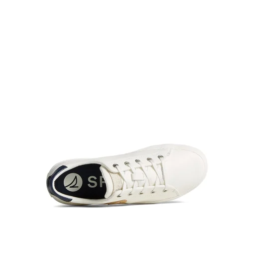 Sandy Leather Metallic Sneaker