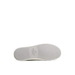 Sandy Leather Metallic Sneaker