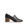 Seaport Penny Heel Leather Loafer