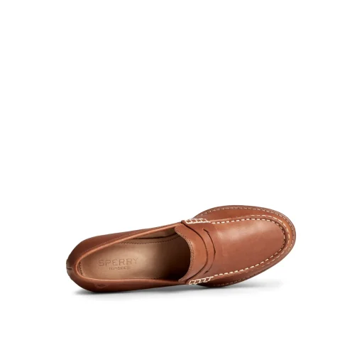 Seaport Penny Heel Leather Loafer