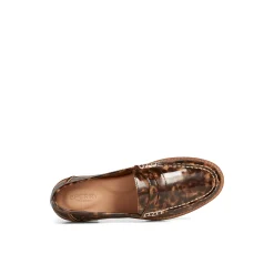Seaport Penny Tortoise Leather Loafer
